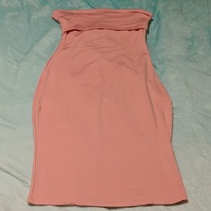 Basic strapless bodycon dress